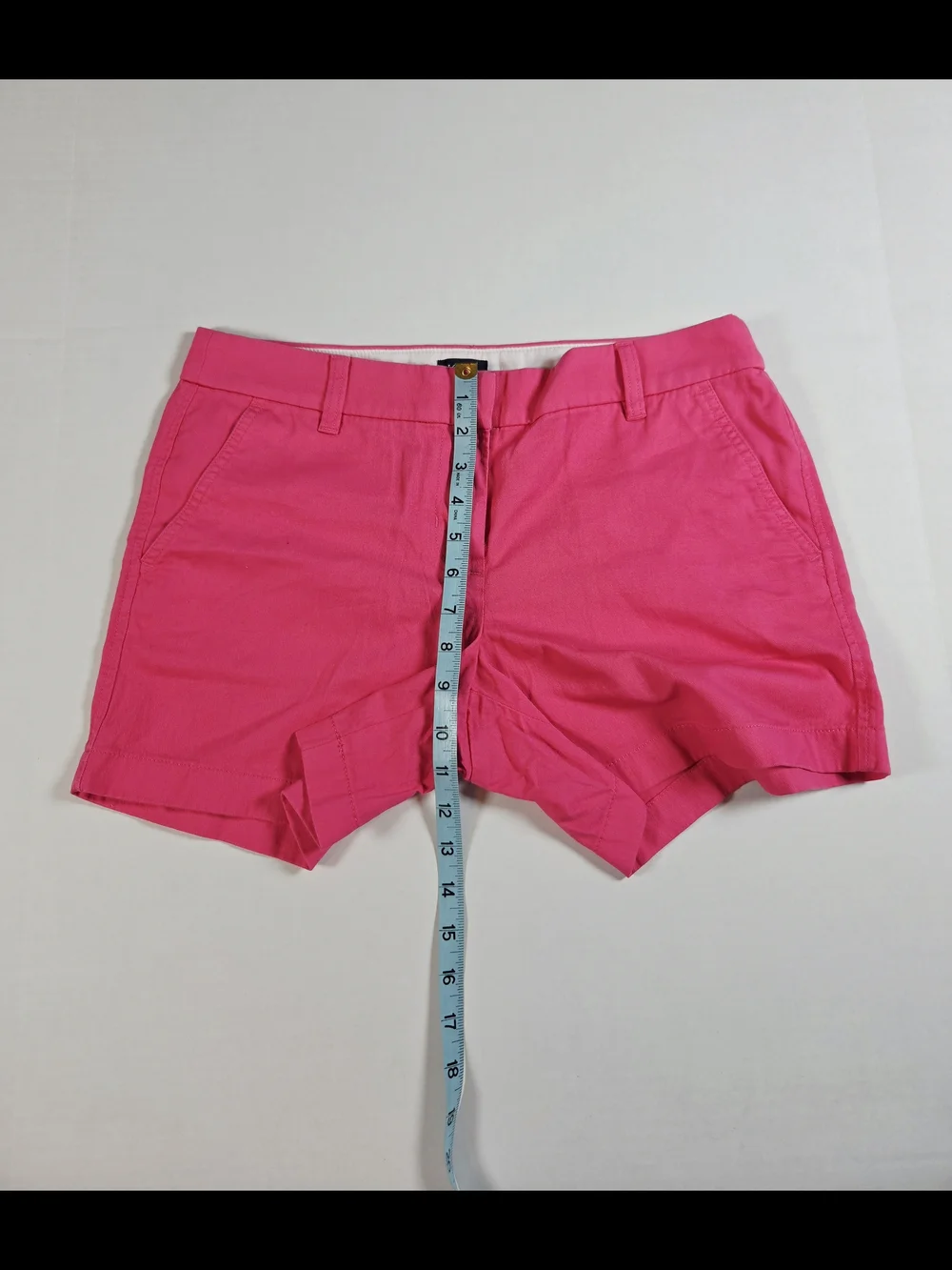 J. Crew Pink Tailored Womens 6 Chino Shorts Slash Pockets Cotton